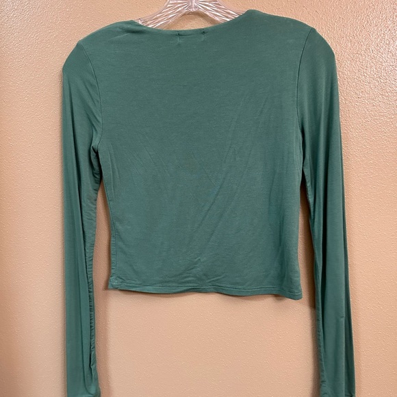 Dry Goods - Originality Double Layered Rib Tee Emerald - Picture 2 of 3